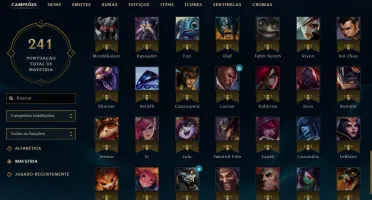 Conta League of Legends 132 champs / 40 skins / 72K DE EA