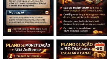 Canal Dark Lucrativo no YouTube