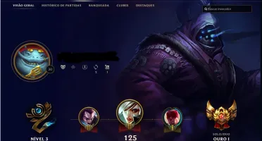 CONTA LOL GOLD 1 MD5 PRO PLATINA 5 34CHAMPS SKINS LENDARIAS
