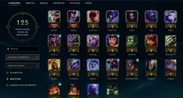 CONTA LOL GOLD 1 MD5 PRO PLATINA 5 34CHAMPS SKINS LENDARIAS