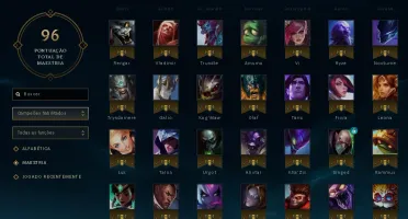 CONTA UNRANKED - 93 CAMPEÕES - 34 SKINS
