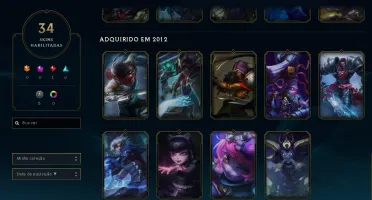 CONTA UNRANKED - 93 CAMPEÕES - 34 SKINS