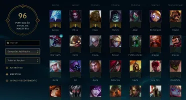CONTA UNRANKED - 93 CAMPEÕES - 34 SKINS