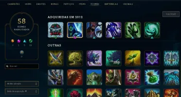 CONTA UNRANKED - 93 CAMPEÕES - 34 SKINS