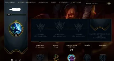 CONTA UNRANKED - 93 CAMPEÕES - 34 SKINS