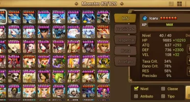 Conta Summoner wars END GAME com 2 LDs Bison e Ezio Ligth