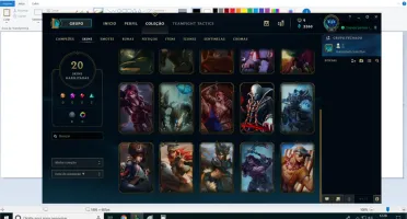 Conta LoL Ouro 2, 48 Campeões , 20 Skins