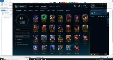 Conta LoL Ouro 2, 48 Campeões , 20 Skins