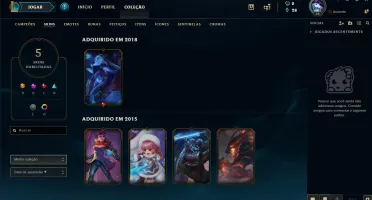 Conta Unranked com Ícones antigos + Skins