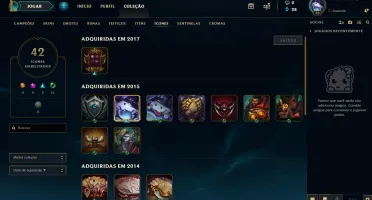 Conta Unranked com Ícones antigos + Skins