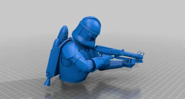 Modelo Star Wars Clone Trooper 3D Stl