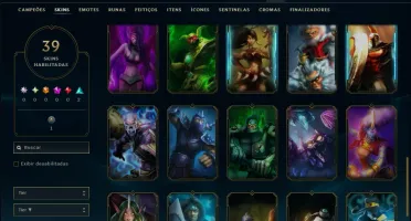 Unranked com 50 Champs e 39 Skins