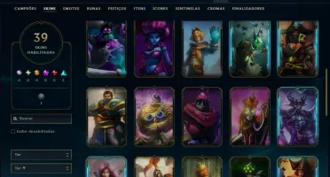 Unranked com 50 Champs e 39 Skins