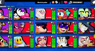 🔥 CONTA BRAWL STARS À VENDA 🔥  🏆 67K+ troféus 👑 107/107