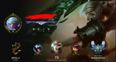 Conta diamante 2 75% winrate