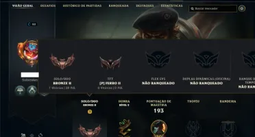 Conta bronze 2 com 65 Champs e 50 Skins ( MAIN ADC )