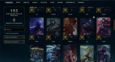 Conta bronze 2 com 65 Champs e 50 Skins ( MAIN ADC )
