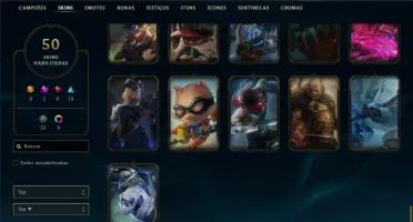 Conta bronze 2 com 65 Champs e 50 Skins ( MAIN ADC )