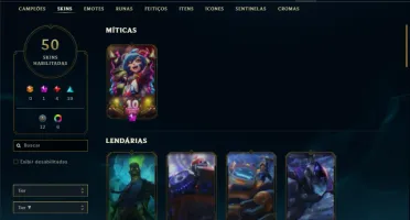 Conta bronze 2 com 65 Champs e 50 Skins ( MAIN ADC )