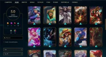 Conta bronze 2 com 65 Champs e 50 Skins ( MAIN ADC )