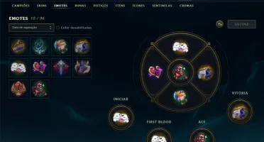 Conta League of Legends (LoL) Diamante 4 com 1035 de RP