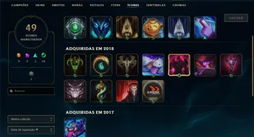 Conta League of Legends (LoL) Diamante 4 com 1035 de RP
