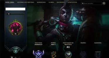 Conta League of Legends (LoL) Diamante 4 com 1035 de RP