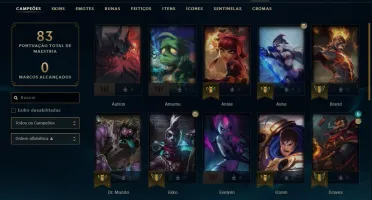 Conta League of Legends (LoL) Diamante 4 com 1035 de RP