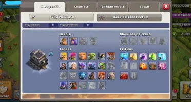 Clash Of Clans CV 9 FULL com itens raros