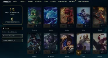 Conta Lol Ouro, 38 Skins, 8K Ea, Upada na Mão, 100% Segura