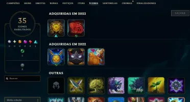 Conta Lol Ouro, 38 Skins, 8K Ea, Upada na Mão, 100% Segura