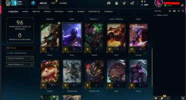 Conta de League of legends