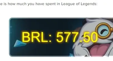 conta de LEAGUE OF LEGENDS 2013 (07 ANOS)