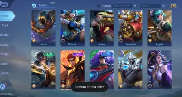 Conta móbile legends