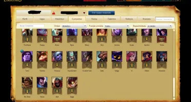 acc GOLD 3, 9 skins, 4 pgs d runas - League of Legends