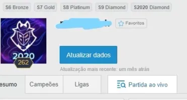 CONTA LOL - DIAMANTE 4 SEASON PASSADA - 137 SKINS