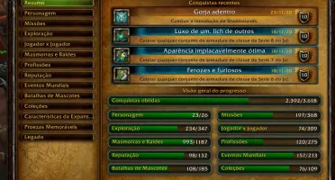 CONTA DE WOW COM MUITAS MONTARIAS E COD COLD WAR