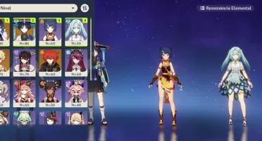 [AR 49]Conta genshin Impact Yelan Wanderer Arco de amos
