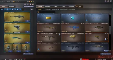 Conta crossfire - 25vips/L.A SWAT e vários MNs