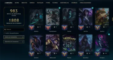 Prata 3 com TODOS os Champs e 349 Skins ( MID / ADC / JG )