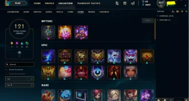 Conta lol gold 2, todos campeões e 104 skins
