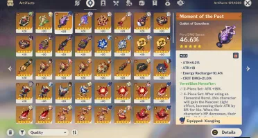 conta genshin impact AR58 ✨ zhongli, albedo, eula e mais!