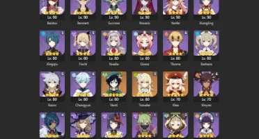 conta genshin impact AR58 ✨ zhongli, albedo, eula e mais!