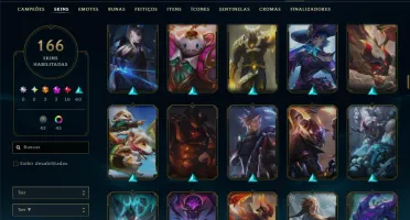 Bronze 1 com TODOS os Champs e 166 Skins ( MONO SUP )