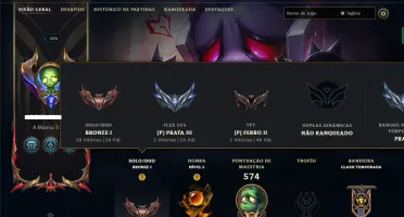 Bronze 1 com TODOS os Champs e 166 Skins ( MONO SUP )