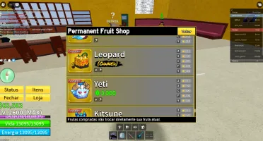 conta de blox fruits