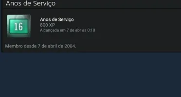 Conta Steam c/ Vários Jogos e Medalhas (16 Anos de Serviço)
