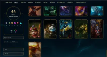 Prata 2 com 50 Champs e 46 Skins
