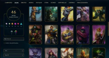 Prata 2 com 50 Champs e 46 Skins