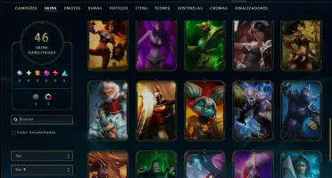 Prata 2 com 50 Champs e 46 Skins